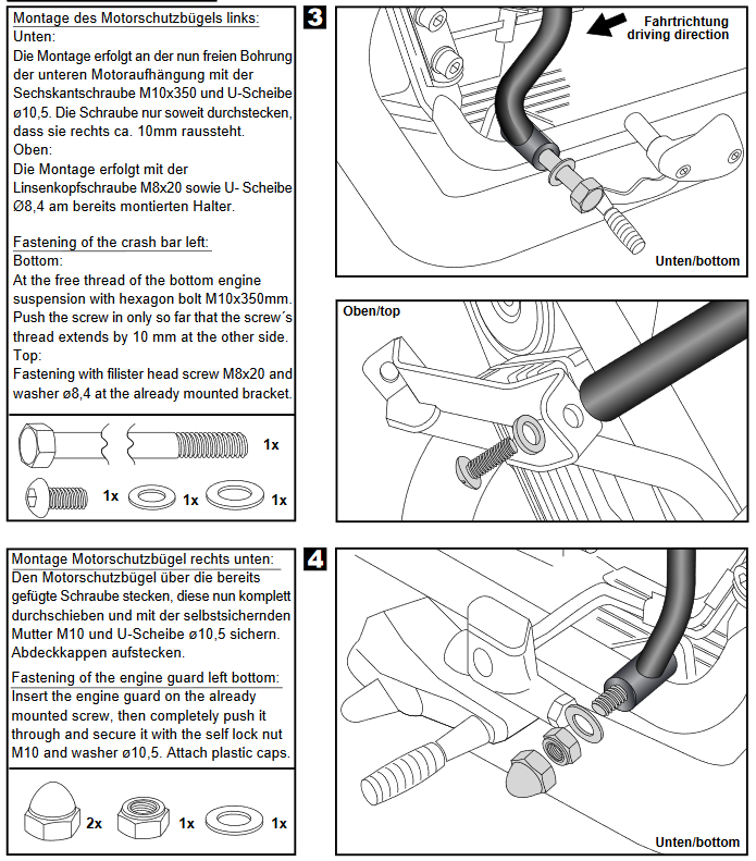 Moto Guzzi V7 III Engine Guard Black [See Description] HEPCO & BECKER