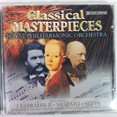 Classical Masterpieces Royal Philharmonic Orchestra Strauss Mozart Suppe CD