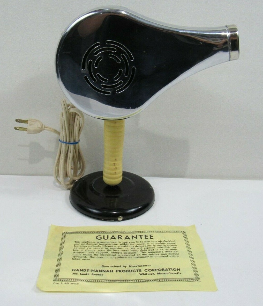レトロドライヤーHandy-Hannah Electric Hair Dryer Vintage Handy Hannah Electric Hair Dryer w/ Box (Pg14E) | eBay