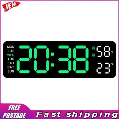 Large Digital Wall Clock Multifunctional Electronic Alarm Clock Gift for Elderly