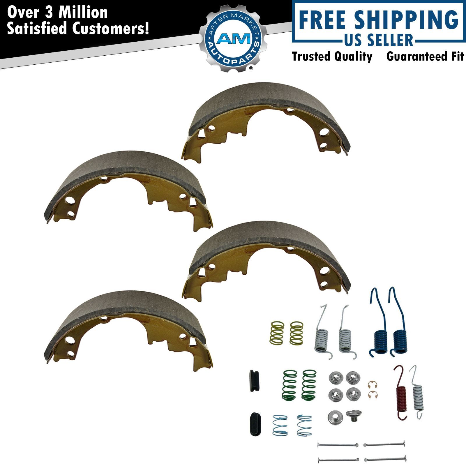 Rear Brake Shoes & Hardware Spring Pin Set Kit for Chevy GMC Buick Olds