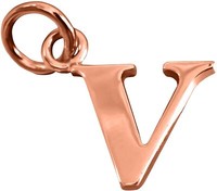 Thomas Sabo AnhäNger Buchstabe V Rosé Gold 925Er Sterlingsilber PE609-415-12
