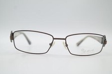 Vintage St. Moritz 4761 Bronze Brown Silver Square Glasses Frame NOS