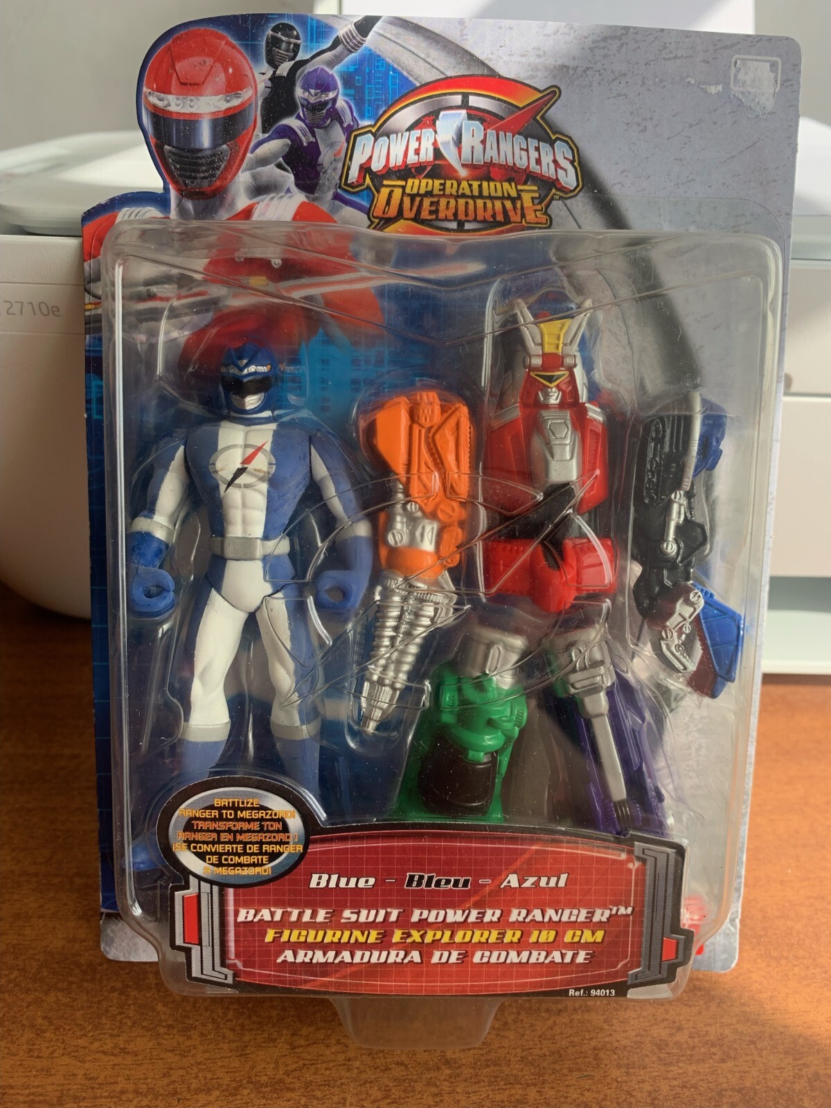 Power Rangers Operation Overdrive Blue Battlesuit 10cm