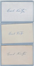 (3) FRANK KREUTZER INDEX CARD SIGNED 1962-69 WHITE SOX SENATORS PSA/DNA CERTIFY