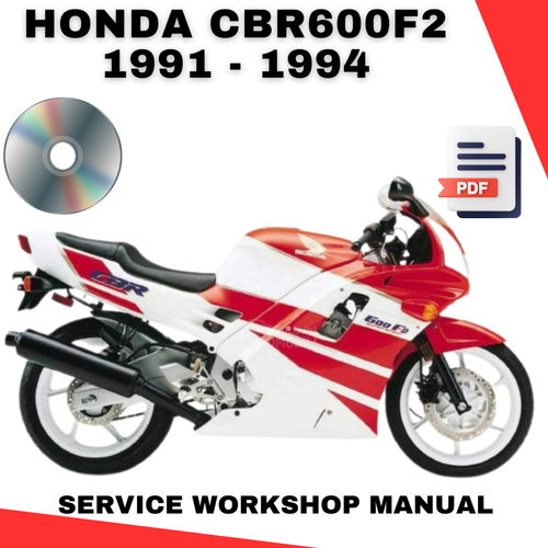 Honda CBR600F2 CBR 600 F2 1991 - 1994 Workshop Repair Service Manual | PDF File - Picture 9 of 10