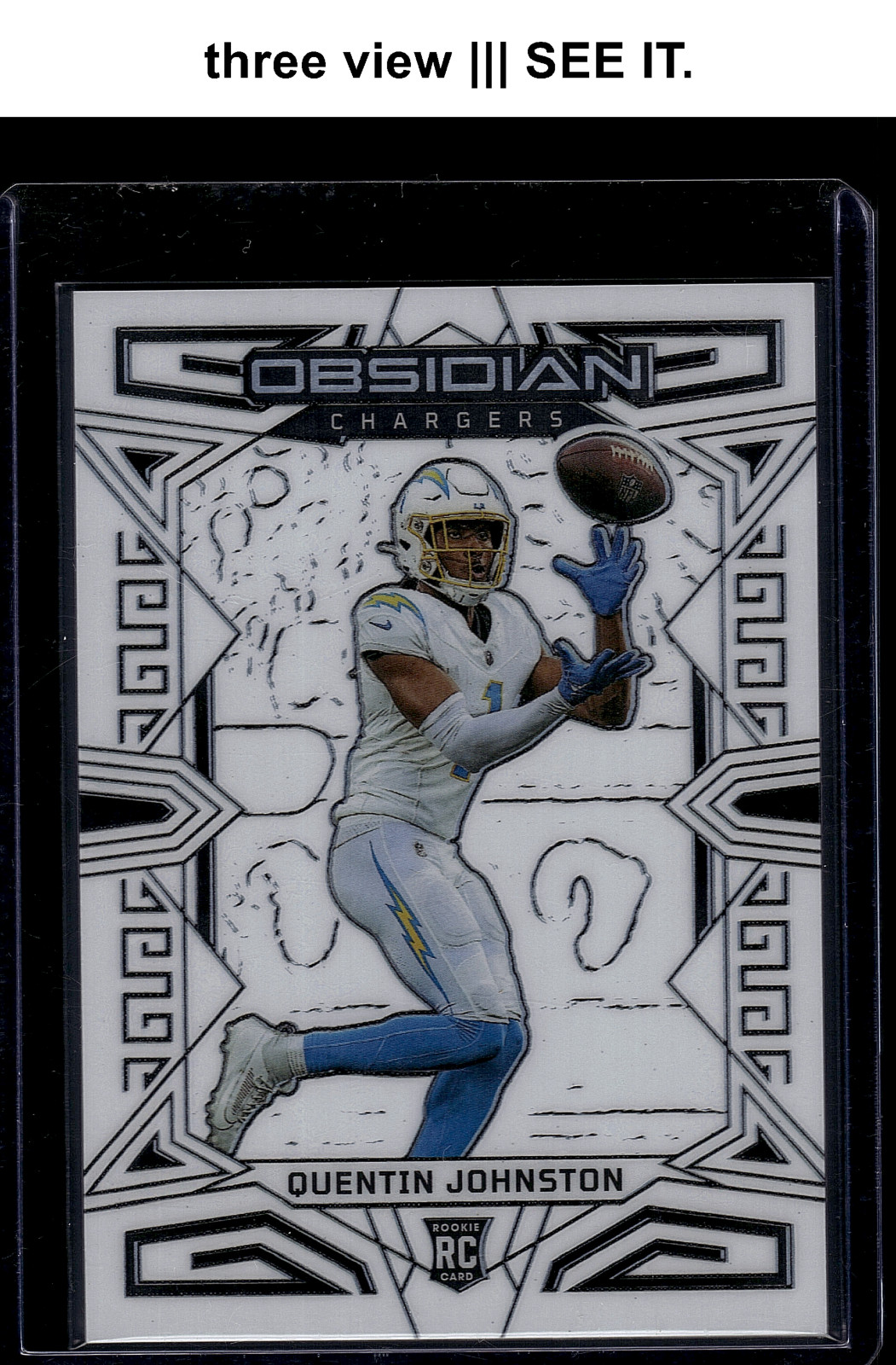 ⚡🅁🄲 QUENTIN JOHNSTON 2023 Panini Obsidian Electric Etch Contra RC SSP #152