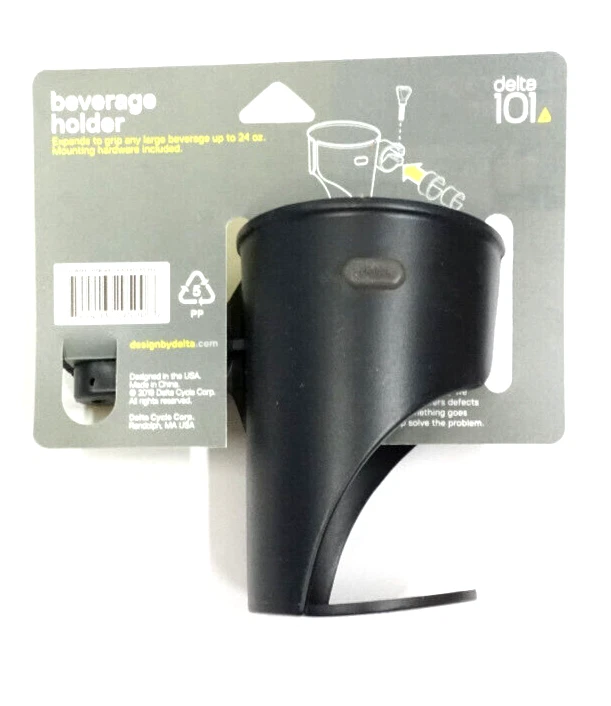 Delta 101 Bicycle Expandable Beverage Holder Clamp On Up to 24 oz. HL2004BK - Image 2 of 3