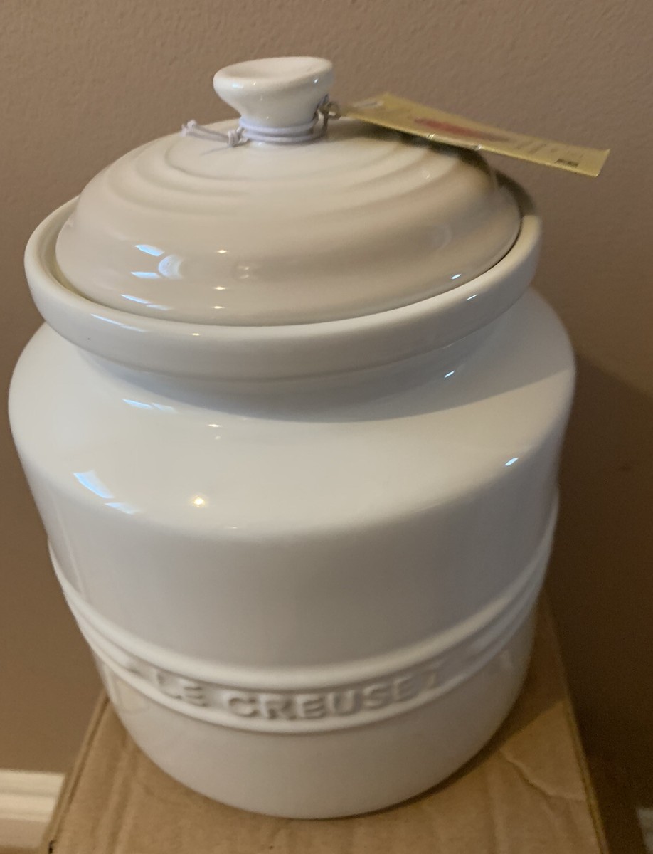 Le Creuset Biscuit /Cookie Jar - Meringue(NEW) | eBay