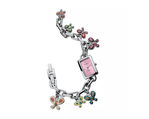 FOSSIL ES1127 Women Square Steel CHAIN 