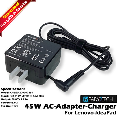 Ready2Tech 45W 7-Ft AC-Adapter-Charger for Lenovo-IdeaPad ADL45WCC 110 320 100