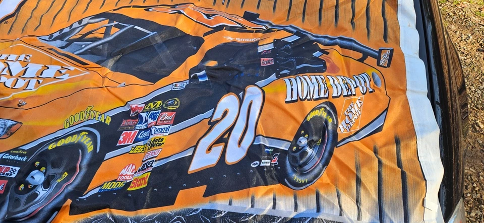 Vintage NASCAR 2005 Joe Gibbs Racing #20 Tony Stewart Flag 3’ x 5’ Double Sided - Image 2 of 3