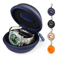 Travel Single Watch Case Box Zipper for Wristwatch Smartwatch
