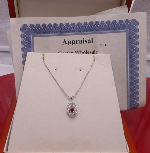 Costco 14K White Gold Swirl Natural 