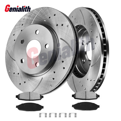 For Mercury Grand Marquis 2003 - 2011 Front Disc Brake Rotors Ceramic Pads Kit