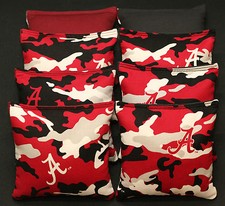 University of ALABAMA CRIMSON TIDE 8 CORNHOLE BEAN BAGS ACA Regulation Tailgate