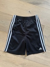 New Boys Adidas Mesh Shorts Black Size 6