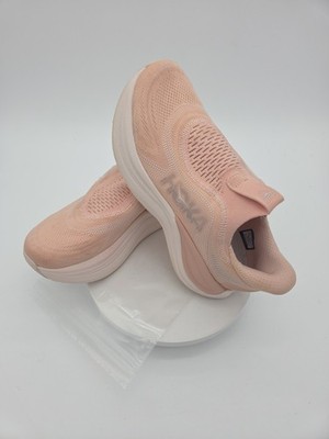 Hoka Skyward Laceless Women's 7.5B Rose Latte Rose Cream Recovery Shoes 1168877
