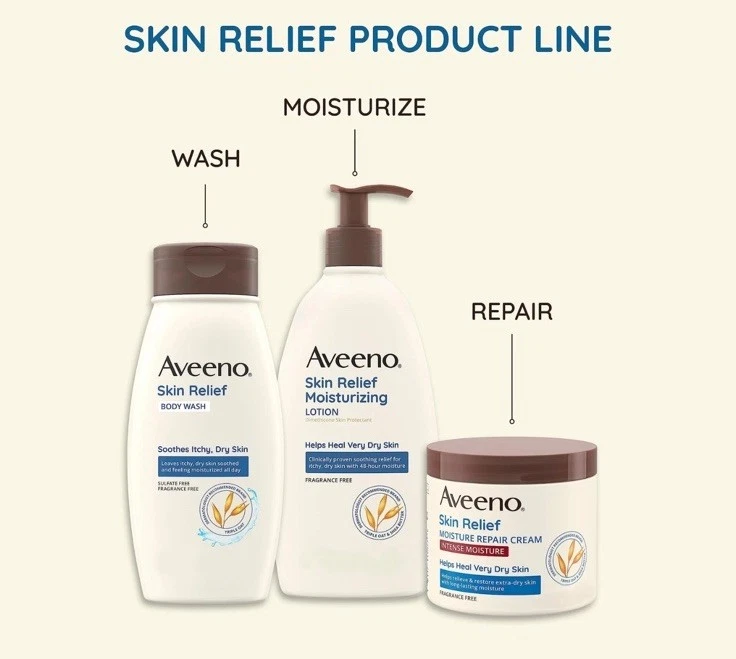 Aveeno Skin Relief Intense Moisture Repair Cream with Triple Oat Complex, - Image 3 of 4