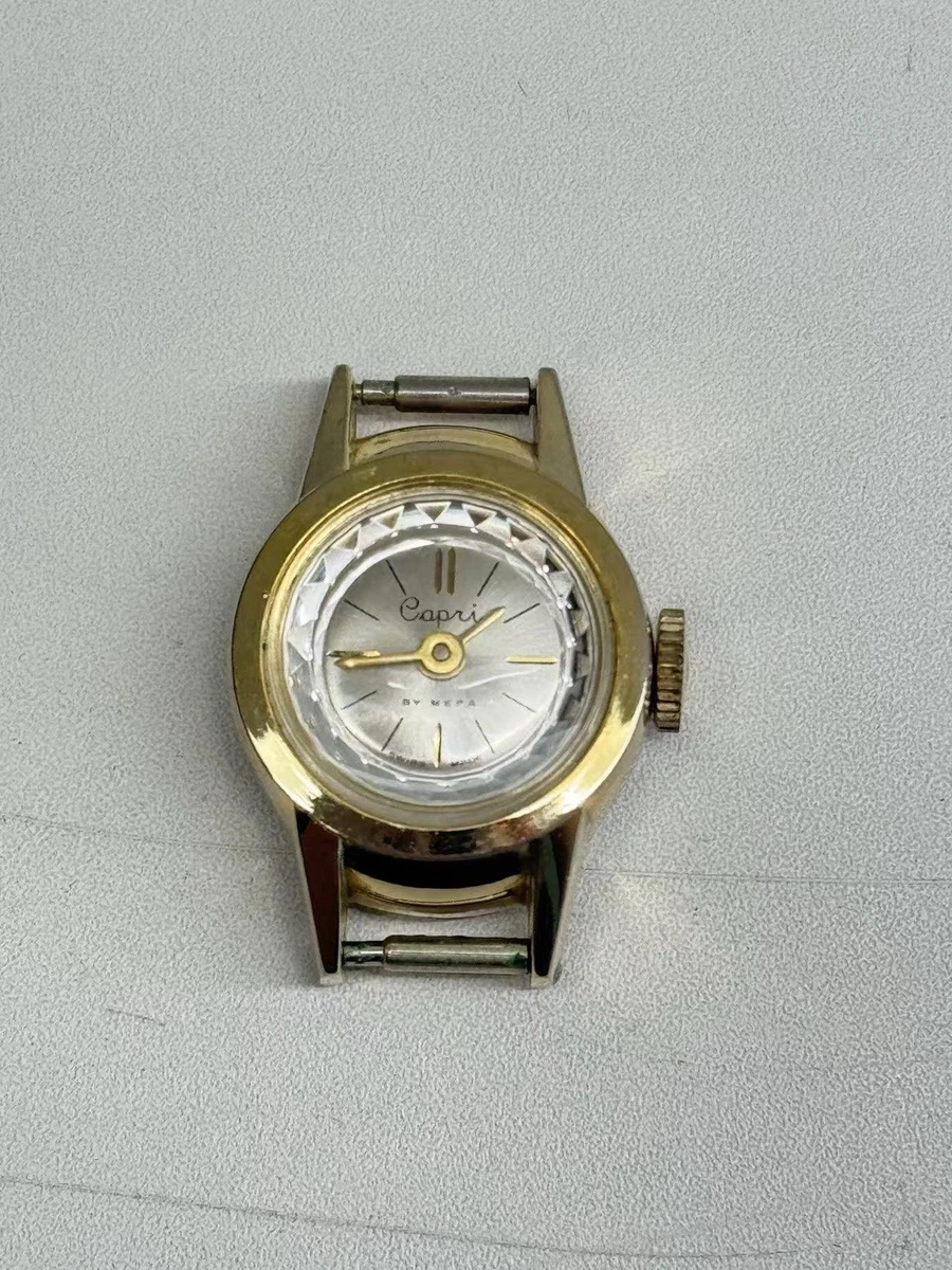 VINTAGE CAPRI WOMEN\'S WATCH Vintage Capri Watch Women New Batter black Leather Band W  main image 4