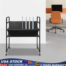 Laptop Cart 16 Device Mobile Open Charging Station, Up to 14 in Tablets Size