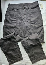 NWT PILCRO By Anthropologie The Wanderer Relaxed-Leg Pants Women's Size 27 Black