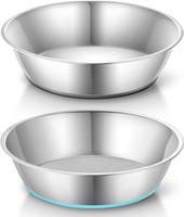 Edelstahl Futternapf Rutschfest 1440 Ml 2Er Set FüR MittelgroßE GroßE Hunde