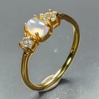 Unique ring Natural Opal Ring 925 Sterling Silver Size 5.75 /R480851