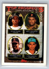 1993 Topps - Top Prospects Kevin Young, Eduardo Perez, Adell Davenport #494