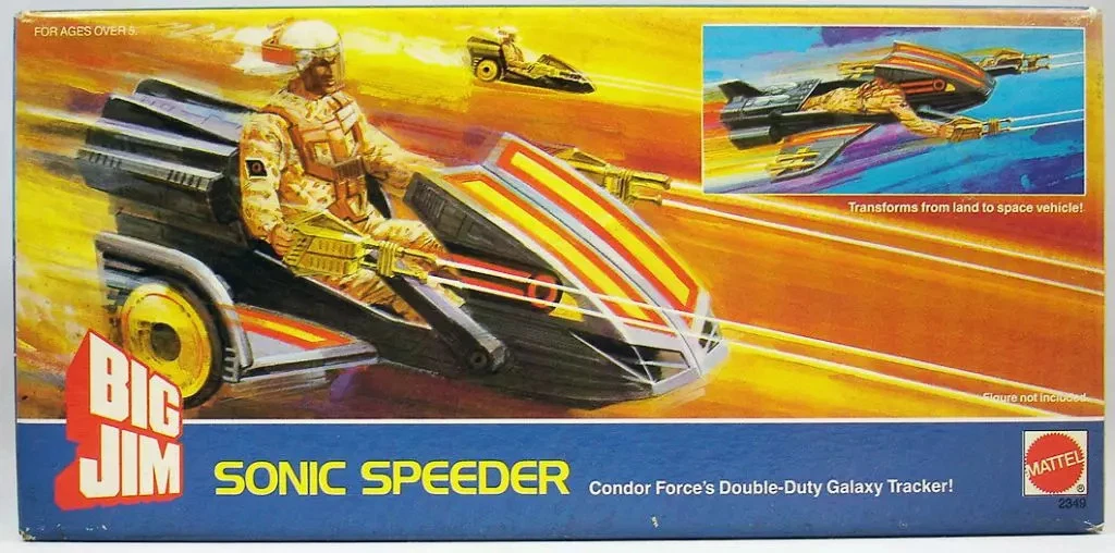 Véhicule Big Jim Super Sonique Attack - Mattel Vintage NEUF En Boîte