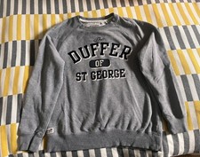 Duffer of St George Sweatshirt Grey Size Small Vintage Good Condition V cool!! 