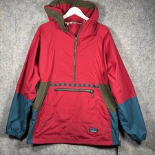 Vintage 90s LL Bean Multicolor Anorak Pullover Windbreaker Jacket Mens Size M