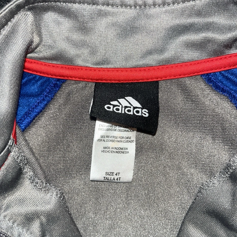 Texas Rangers MLB Adidas Full Zip Gray Jacket Boys/Girls 4T - Image 2 of 4