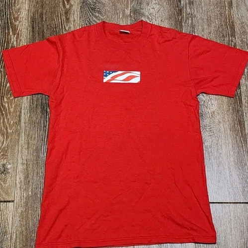 2002 Supreme Patriot Box Logo Tee American Flag Red Medium 9/11 Tribute  - product listing photo