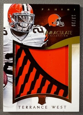 Terrance West 2014 Panini Immaculate Collection NFL RC Patch #IG-TW Browns /30