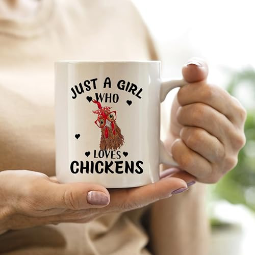 Chicken Mug, Chicken Lover Gifts for Girls Women, Funny Chicken Themed Coffee - Picture 3 of 6