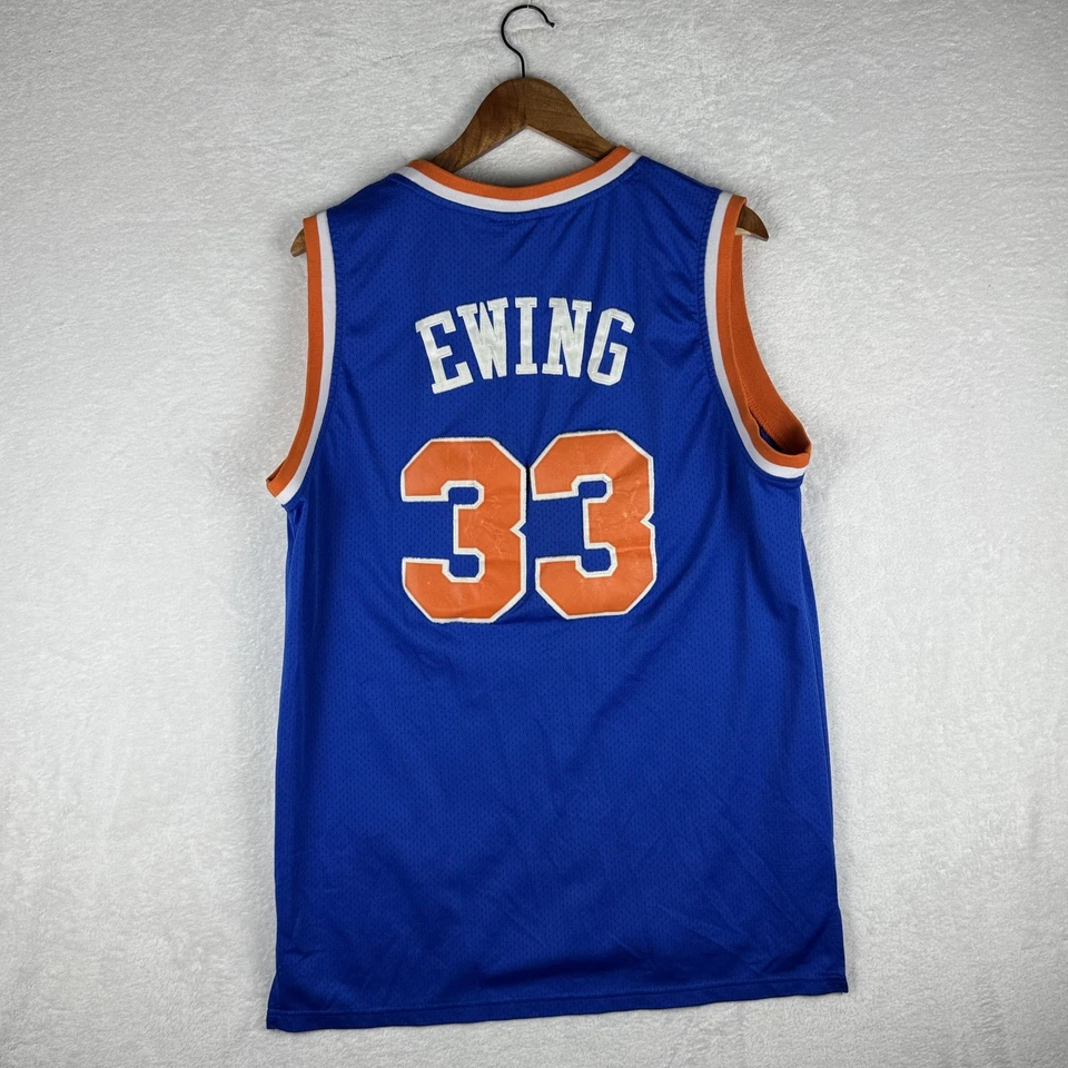 Футболка мужская New York Knicks большая NBA Patrick Ewing Hardwood классика Adidas - Изображение 2 из 4