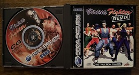 Sega Saturn Virtua Fighter Remix + CG Portrait Collection CIB Jewel Case  PAL 