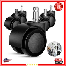 Office Chair Wheels Replacement 5 Pcs 2 Inch Office Chair Casters Heavy Duty