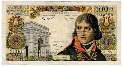 100 Nouveaux Francs BONAPARTE FRANCE 1960 - Photo 1/3