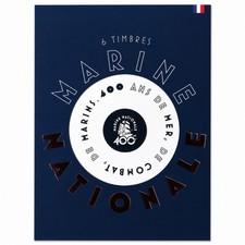 Collector de 6 timbres autocollants – 400 ans de la Marine nationale.