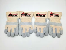 MCR Big Jake A3 Cut Resistant Gloves Cow Leather Palm 1702 Size Small 2 Pairs
