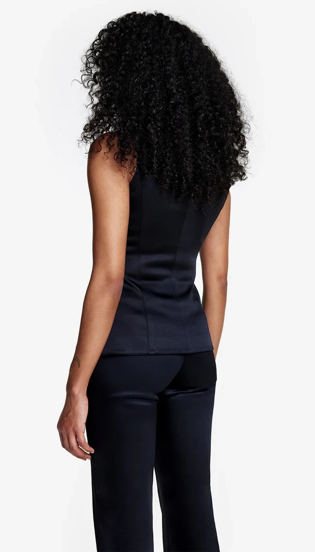 Smythe Tuxedo Waistcoat Size 4 Midnight Navy Tailored Vest SmytheHouse NWT $425