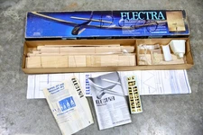 vintage Carl Goldberg Model Airplane Kit K10 Electra RC Sailplane Open Box