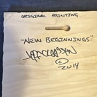 Jeff Claassen Signed Original 2014 “New Beginnings” Painting on Wood 8x10 — photo 3