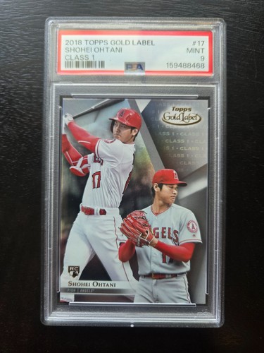 2018 Topps Gold Label Class 1 Shohei Ohtani PSA 9 Mint Rookie RC #17