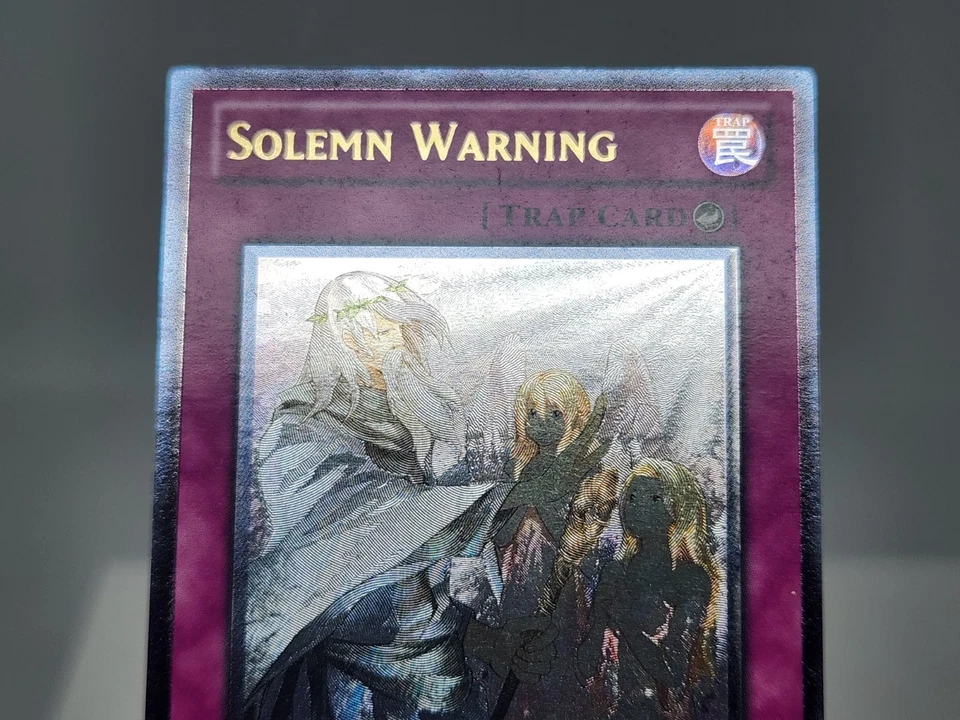 YuGiOh Solemn Warning DREV-EN077 1st Edition Ultimate Rare LP - Image 2 of 4