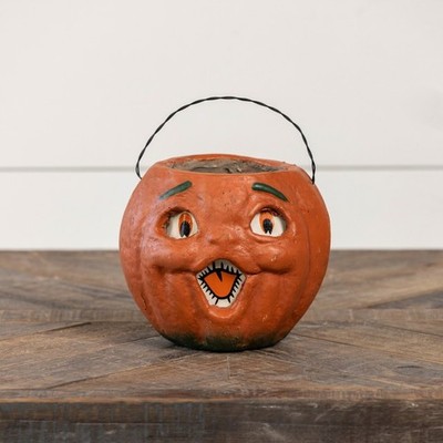 Ragon House Orange Jack O Lantern Bucket Lantern Choir Boy Retro Style Halloween