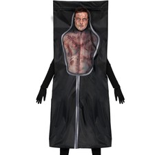 Halloween Bodybag Fancy Dress Costume Corpse Body Bag Outfit One Size New fg