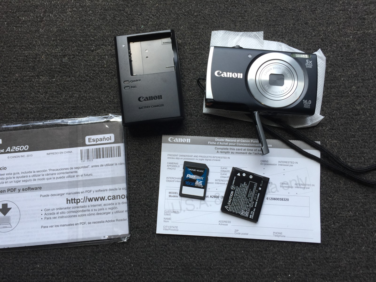 Canon PowerShot A2600 16.0MP Digital Camera – immaculate complete